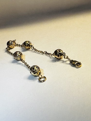 Hawaiianisches 14K Massivgold Plumeria Link Armband - Bild 7 von 17