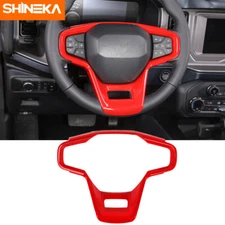 For Ford Bronco 2021+ Red Inner Steering Wheel Moulding Cover Trim Decor Bezel