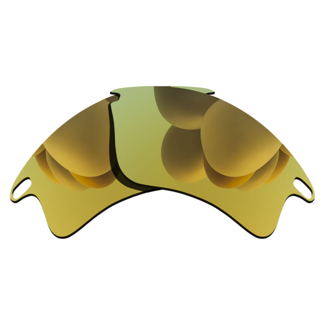 US Yellow Gold Anti Scratch Replacement Lens For-Oakley Fast Jacket XL Polarized
