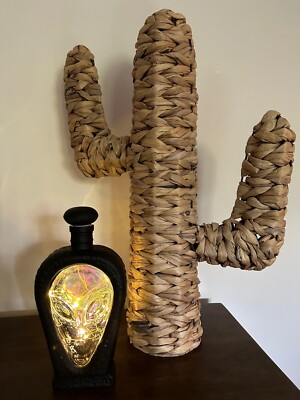 Upcycled Alien Extra Anejo Tequila Flaschenlicht (warmweiße LED-Leuchten)