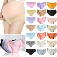 Intimo Premaman Da Donna Mutandine Gravidanza A Vita Bassa In Cotone Slip ☆
