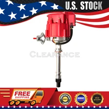 SBC BBC Chevy 305 350 454 V8's HEI Distributor with red Cap 65k 65,000 Volt