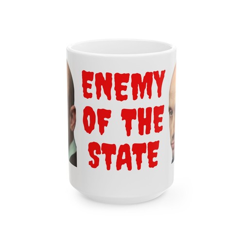 Steven Miller Enemy of the State Ceramic Mug, 15oz, Political Mug, Gift for - Picture 3 of 6
