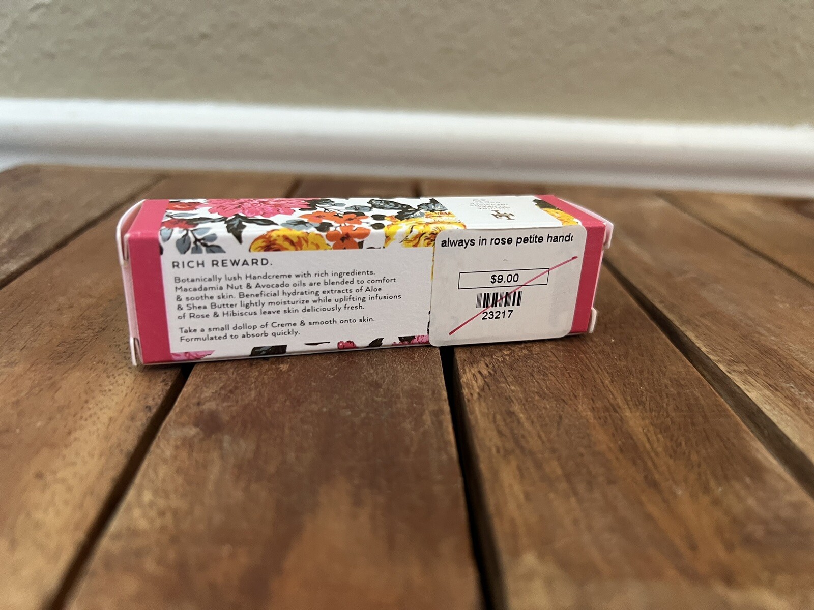LOLLIA &ldquo;Always In Rose&rdquo; Shea Butter Handcreme. 0.33 Fl. Oz. NEW.