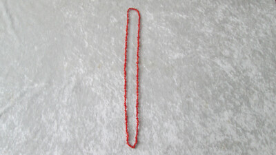 Collier Ou Bracelet Ancien En Perles De Corail Naturel Rouge - Bijou Vintage - Superbe État