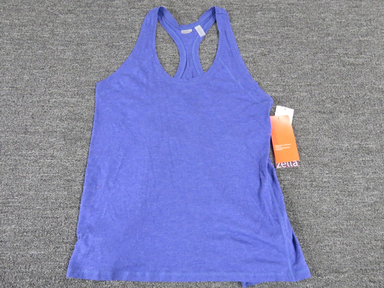 Zella Tank Top Womens Medium Blue Sleeveless Open Back New Activewear | eBay