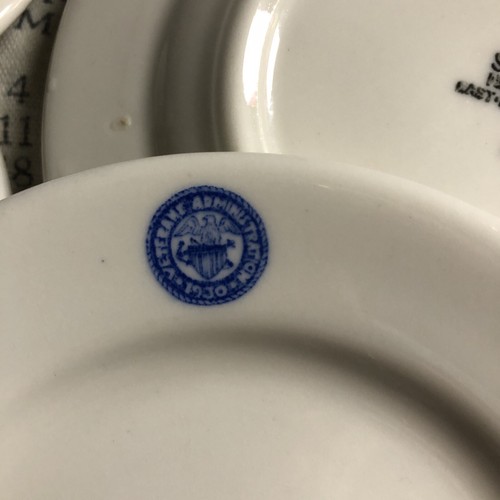 5 1930 Veterans Administration 5 1/2” Plates~Sterling Vitrified China~Ohio - Picture 8 of 8