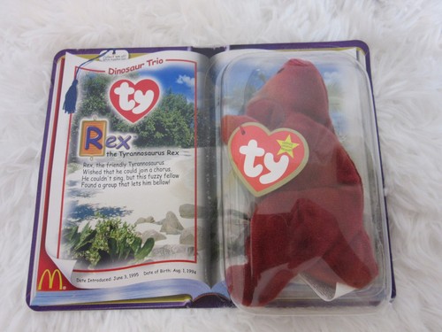 RARE TY McDonald’s Teenie Beanie Babies Dinosaur Trio Collection VINTAGE 2000 - Picture 2 of 7