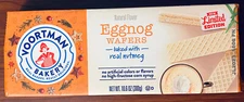 Voortman EGGNOG Wafers LIMITED EDITION Christmas Holiday Cookies 10.6 Oz NEW
