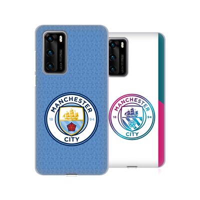 MANCHESTER CITY MAN CITY FC 2021/22 BADGE KIT SOFT GEL CASE FOR HUAWEI PHONES 4