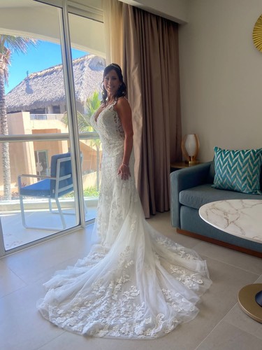 mori lee wedding dress size 12 - Picture 6 of 10