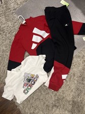 Youth Adidas Sweatsuit Black/red/white