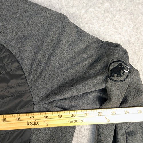 Chaqueta Híbrida Mammut Ligera Acolchada Cremallera Completa Gris Para Hombre Talla M - Imagen 5 de 6