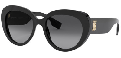 Burberry BE4298 3001T3 Black/Grey Gradient Cat Eye Women display picture 1