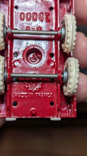 FJ Miniatures France 1/55 scale Dodge 6x6 Red Fire Ladder Truck wO/B - Picture 6 of 12
