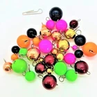 5 pcs x Tungsten Cheburashka Jig Flex Head Ball Bottom Jig Sinker Weight
