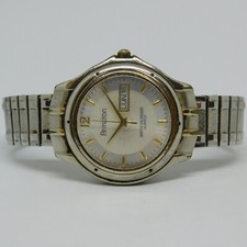 Armitron 20/1367 Silver Tone Quartz Analog Men's Watch Sz. 7 3/4" New Battery