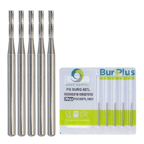 5 Stück Prima Wave Dental Hartmetall Bohrer High Speed FG 19mm / Chirurgisch FGOS SL 557 25mm - Bild 289 von 363