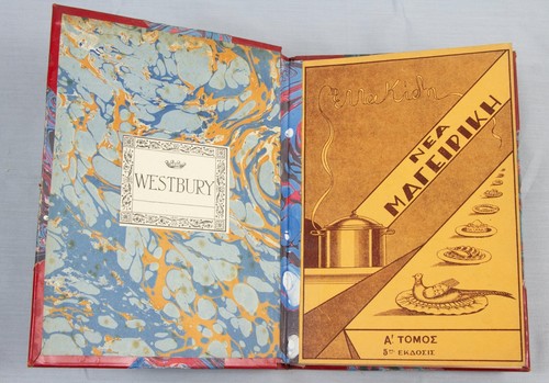 GREEK COOKERY two scarce books 1900-30s bookplate Baron Westbury culinary author - Picture 4 of 21