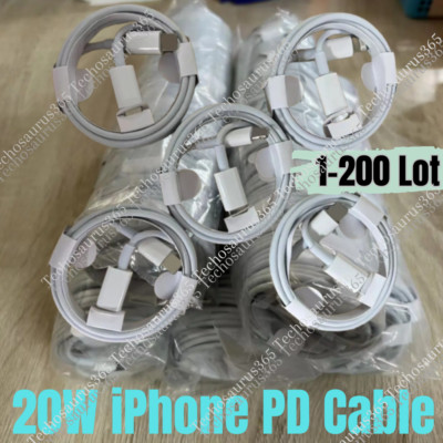 PD USB Type C USB C Fast Charger Cable Lot For iPhone 14 13 12 11 XR XS Max 8 7