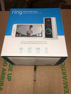 Ring Door View Cam 1080p Hd 2 Way Wireless Video Doorbell Works