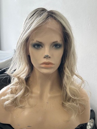 Blonde Full Lace Wig, 100% Human Hair Brand New ROOTED. 14” - Picture 2 of 23
