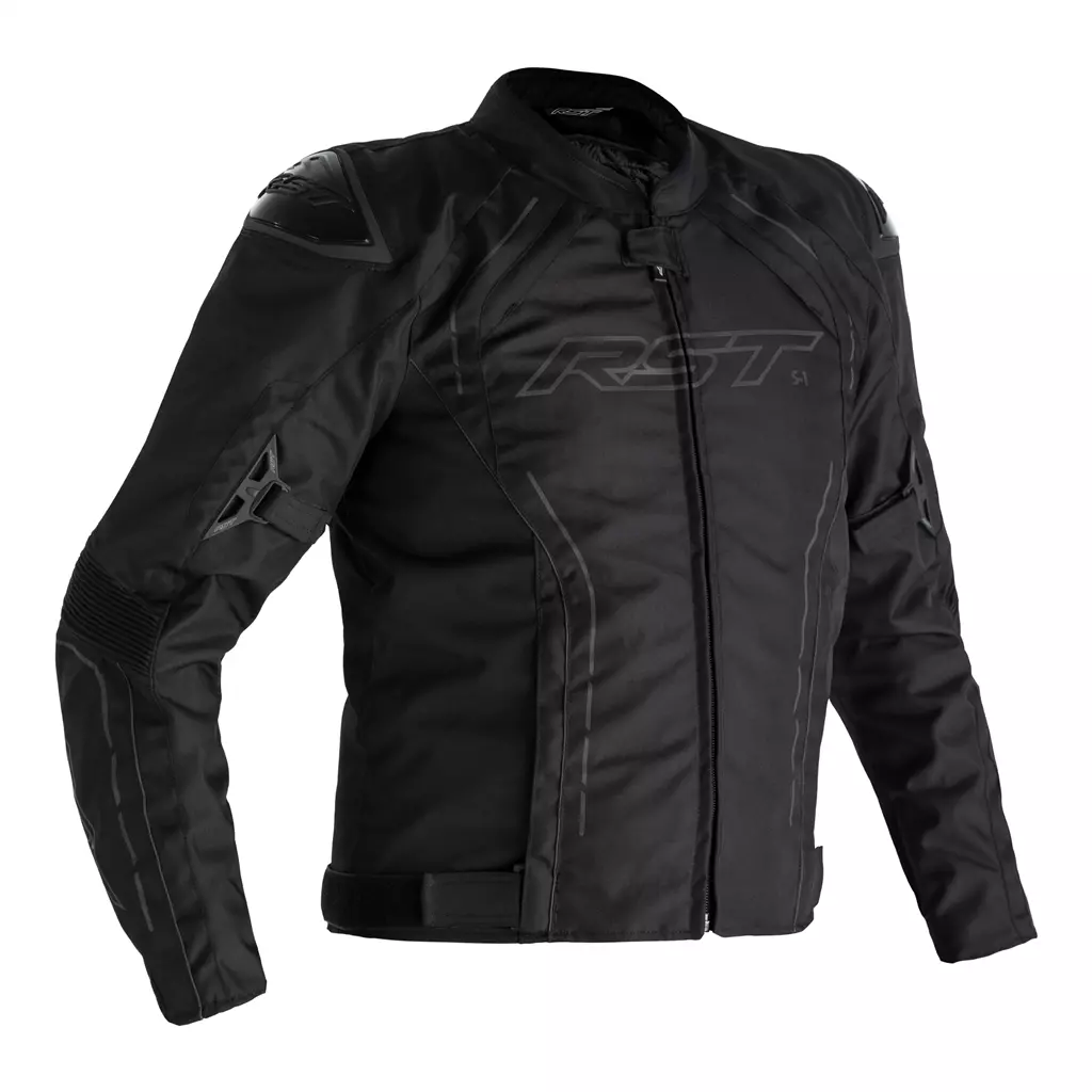 RST S1 Waterproof Textile Sports Style CE AA Motorcycle Motorbike Jacket  Black | eBay