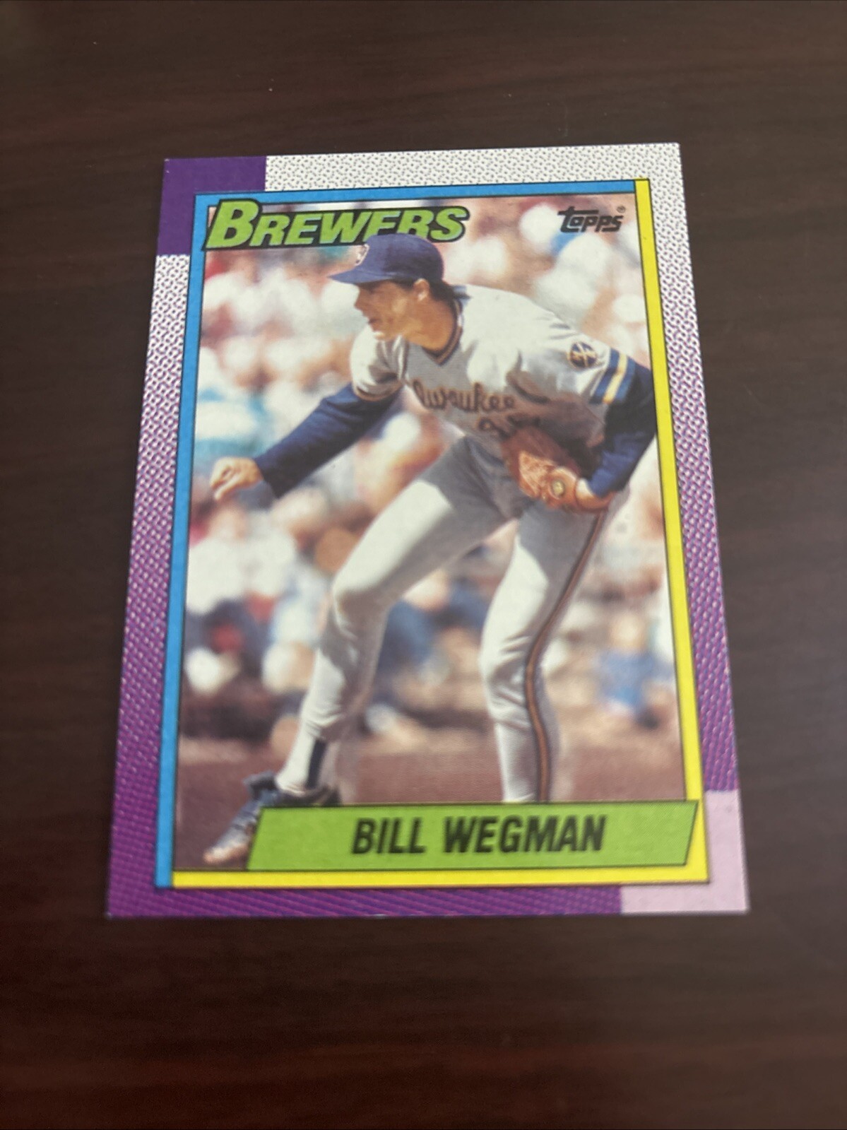 1990 Topps # 333 - Bill Wegman - Milwaukee Brewers