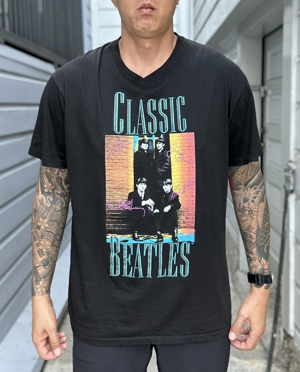Vintage Beatles Tee Shirt 80's Era Single Stitch Hanes Made In USA