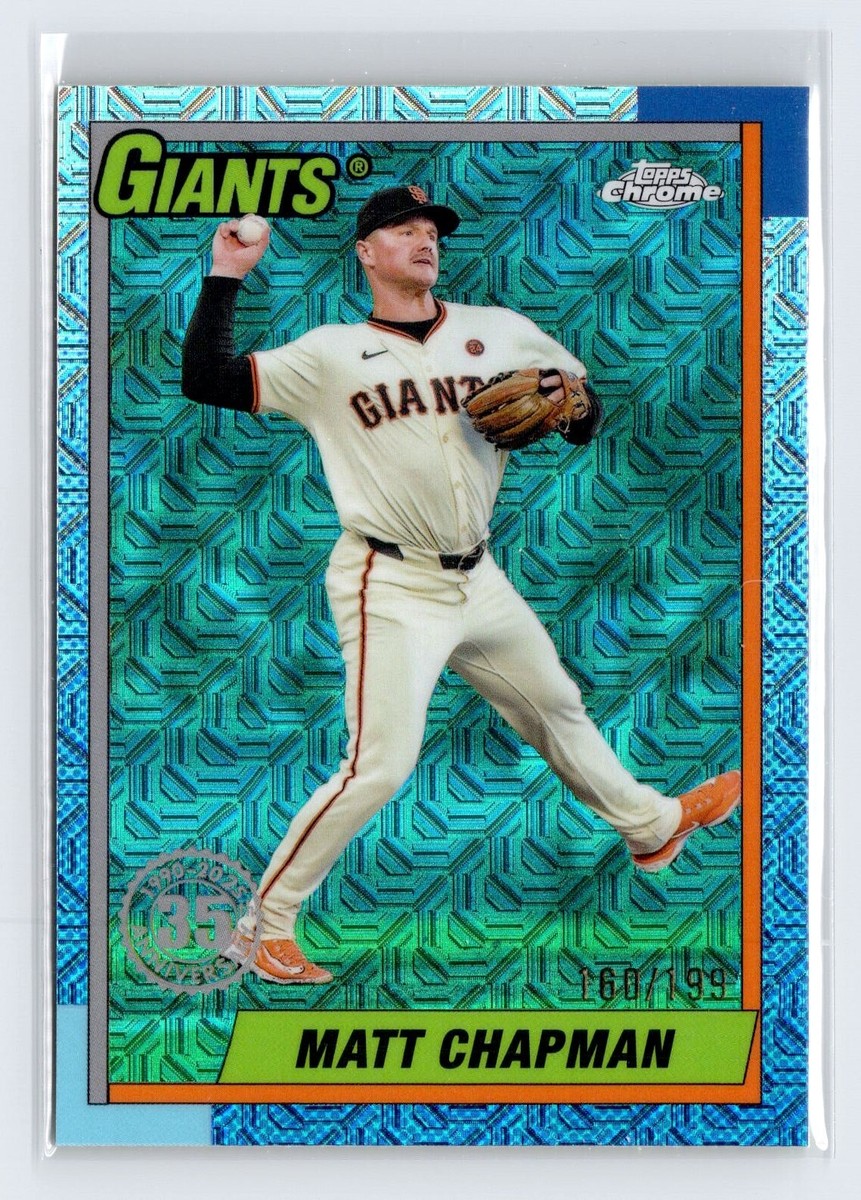 2025 Topps Series 1 Matt Chapman 1990 Anniversary Mojo /199