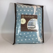 Dwell Studio Crib Skirt Blue X 100 Cotton 200 Thread Count