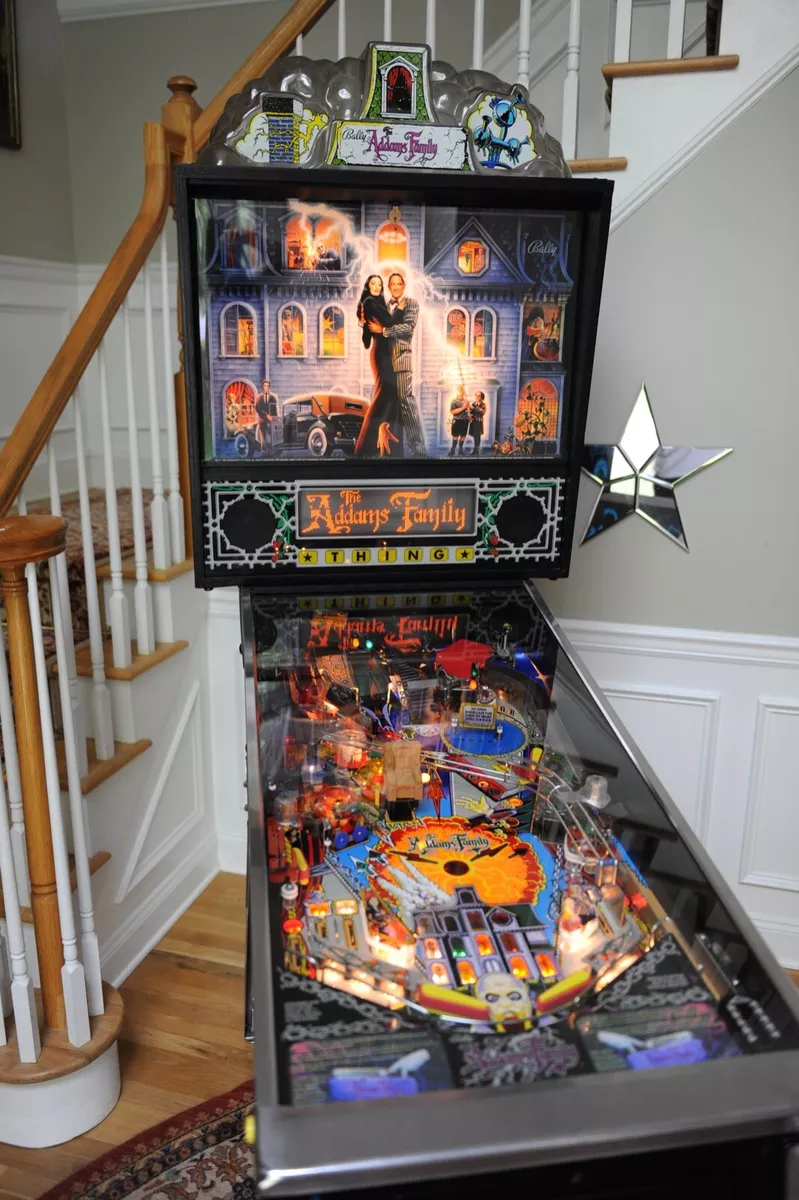 Spectacular! ADDAMS FAMILY Collector Pinball MACHINE clean!! New Playfield!  Wow