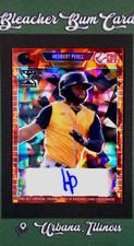 2021 Leaf Pro Set Metal HEDBERT PEREZ RC Prospect 1990 Red Crystal Auto PA-HP1