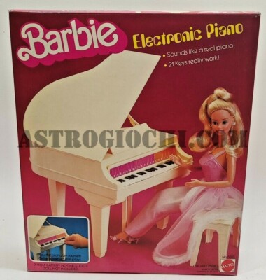 BARBIE ELECTRONIC SOUND REAL PIANO MATTEL VINTAGE 1981 NEU IN VERSIEGELTER BOX 5085
