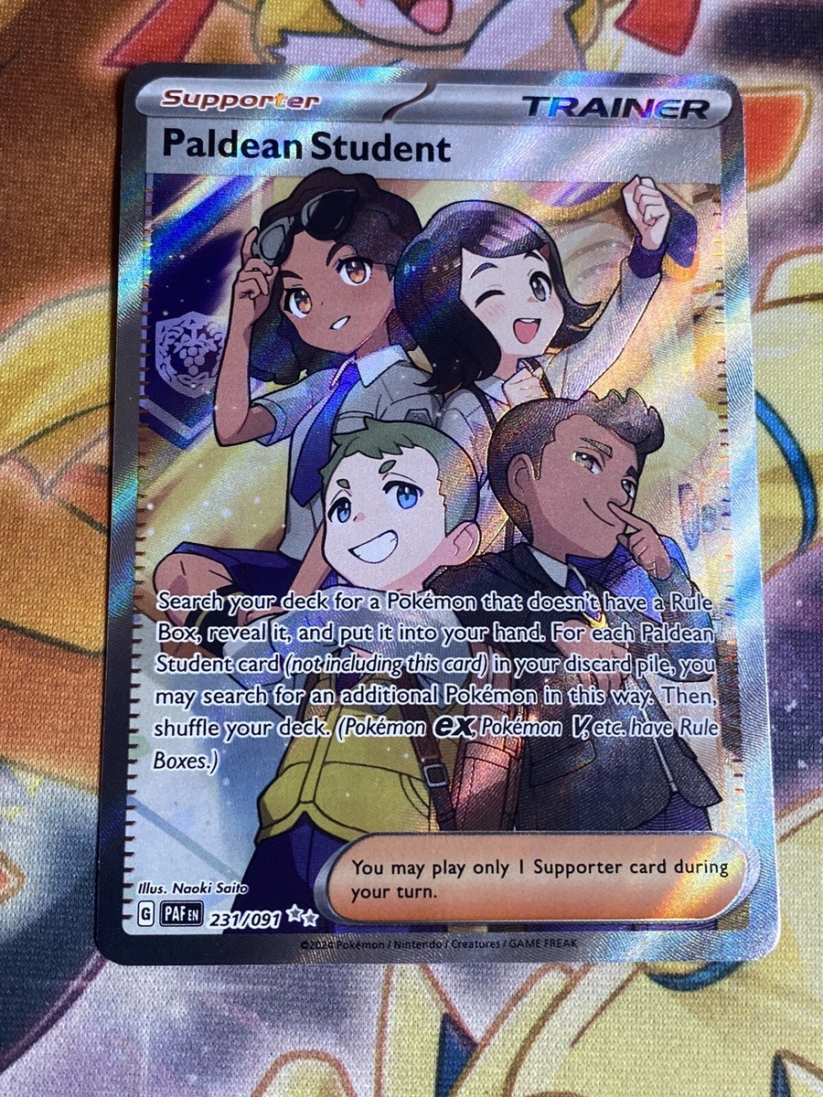 lycee 在原七海 SP ARS10+ Paldean Student 231/091 Paldean Fates Full Art Ultra Rare