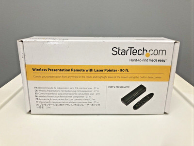 StarTech.com Wireless Presentation Remote with Laser Pointer - 90ft - New Sealed