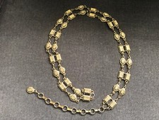 Vintage THE LIMITED EXP Style Belt Chain Ornate Double Strand 25