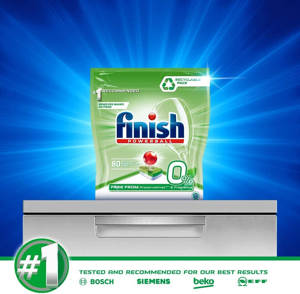 Finish 0 Dishwasher Tablets Powerball 1 X 80 Tabs for sale online eBay