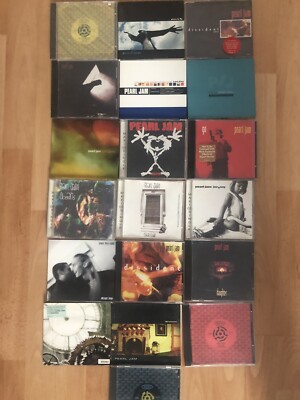 PEARL JAM 18x CD SINGLES DISSIDENT ALIVE GO VS ten t-Shirt Poster Vinyl lp tour