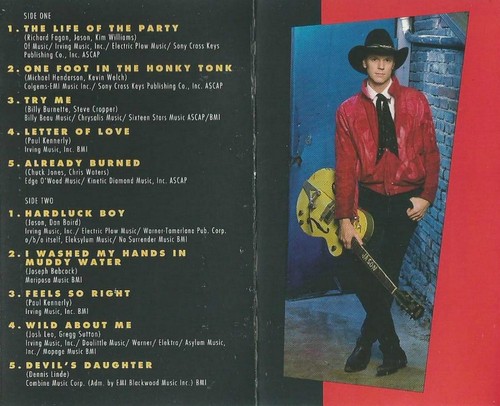 JASON ONE FOOT IN THE HONKY TONK CASSETTE ALBUM USA ISSUE COUNTRY ROCK Nashville - Picture 3 of 9