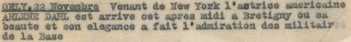 Cinéma. L'Schauspielerin Amerikanisch Arlene Dahl. Avion. Brétigny. Orly. - Bild 2 von 2