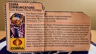 GI JOE TELE-VIPERS FILE CARD 1985 G.I. JOE