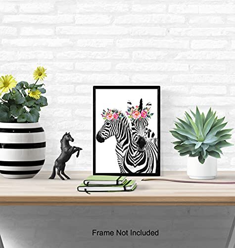 Zebra Wall Decor - Zebra Wall Art - Wall Decor for Women - Girls Room Wall - Picture 6 of 9