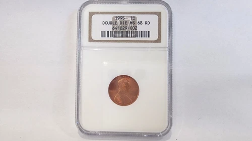 1995 Doubled Die Obverse 1C Lincoln Memorial Penny Cent NGC MS68RD