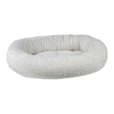 Bowsers Pet FAUX SHEEPSKIN IVORY Donut Bolstered Nesting Dog Bed — Sizes S-XXL
