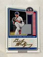 BRADEN MONTGOMERY Red Sox 2023 USA Baseball Stars & Stripes Jersey Gold Ink AUTO