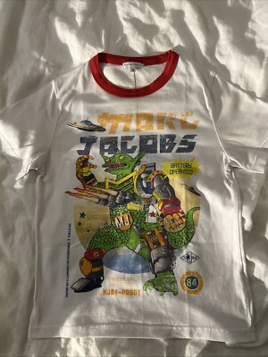LITTLE MARC JACOBS T-Shirt Retro Japanese Weiß |Gr. 10J oder 138 | Guter Zustand