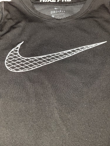 Nike Dri-fit Youth Medium (5-6) Black Athletic Shirt & Gray/Black Shorts Set - Picture 3 of 7