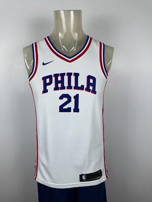 Nike NBA Philadelphia 76ers Joel #21 Embiid Jersey White Size S | eBay