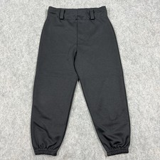 Easton Pull Up Drawstrings Baseball Pants Boy's Sz YM/EM Actual 23x17.5 Black